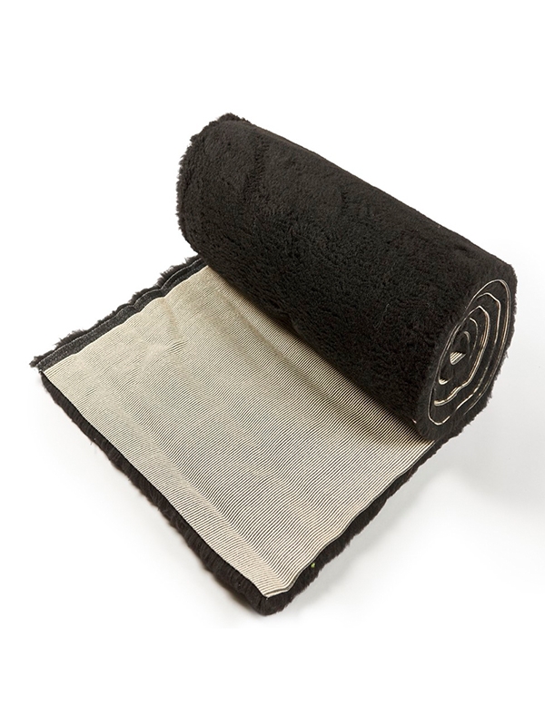 Черна нехлъзгаща постелка за кучета Bronte Glen Active Non-Slip Vet Bedding Black Plain
