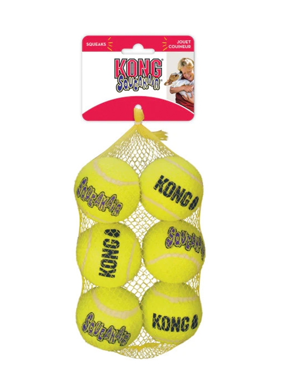 Комплект 6 броя топки за игра KONG® Squeakair® Ball