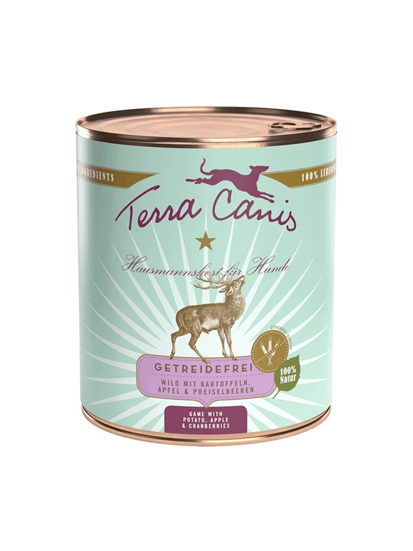 Консерва за кучета Terra Canis Дивеч меню с картофи, ябълки и боровинки