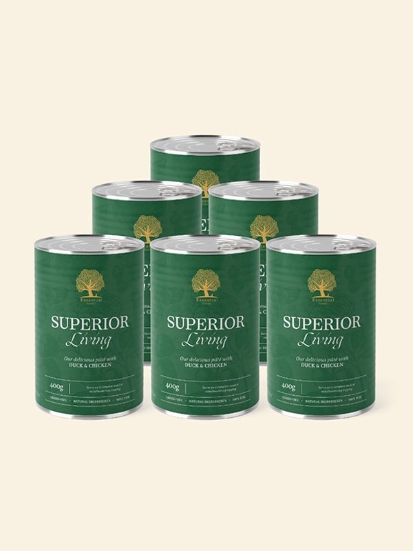 Мокра храна за кучета Essential Superior Living pâté 6 х 400g