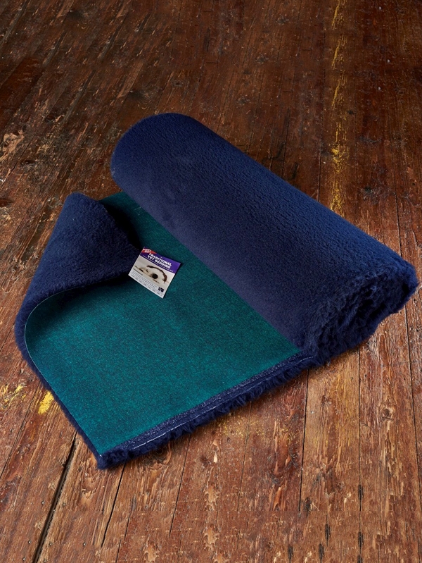 Тъмно синя постелка за домашни любимци Bronte Glen Traditional Vet Bedding Navy Blue