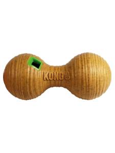 Бамбукова кучешка играчка с място за лакомства KONG® Bamboo Feeder Dumbbell