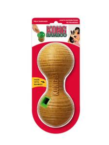 Бамбукова кучешка играчка с място за лакомства KONG® Bamboo Feeder Dumbbell