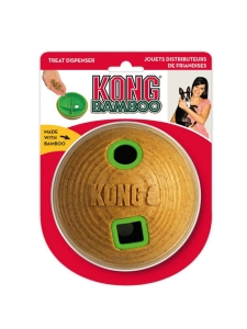 Бамбукова кучешка играчка топка с място за лакомства KONG® Bamboo Feeder Ball