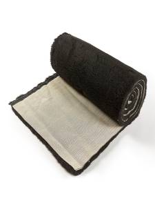 Черна нехлъзгаща постелка за кучета Bronte Glen Active Non-Slip Vet Bedding Black Plain