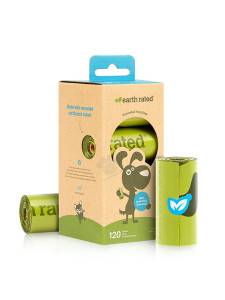Earth Rated - Refill Rolls - Unscented - разградими пликове 8 ролки по 15 броя
