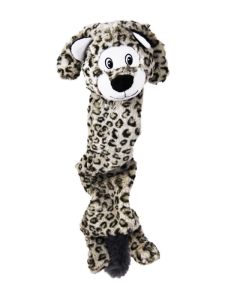 Еластична плюшена играчка за кучета Леопард KONG® Stretchezz™ Jumbo Leopard