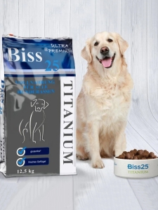 Храна за кучета Biss25 TITANIUM 5 х 12.5 kg
