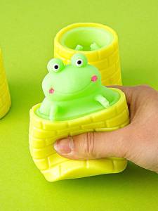 Играчка за котки Изскачаща жаба