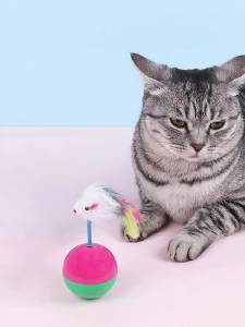 Играчка за котки топка с мишка