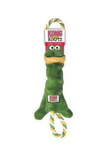 Играчка за кучета с въже Жаба KONG® Tugger Knots® Frog