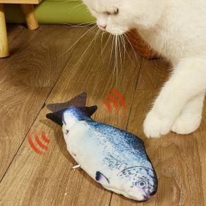 Интерактивна играчка за котки рибка пъстърва