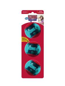 Комплект 3 броя писукащи топки за кучета KONG® Squeezz® Action