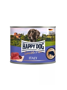 Консерва за кучета Happy Dog Sensitive Pure Italy - 100% прясно биволско месо