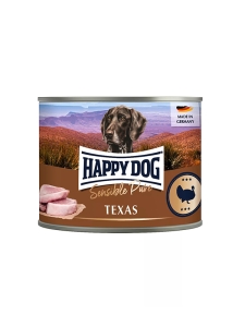 Консерва за кучета Happy Dog Sensitive Pure Texas - 100% прясно пуешко месо