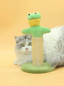 Котешка играчка за острене на нокти Жаба
