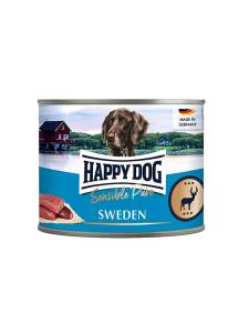Кучешка консерва Happy Dog Sensitive Pure Sweden - 100% прясно еленско месо