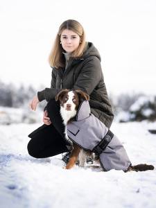 Кучешко яке с подплата HUNTER Denali сиво