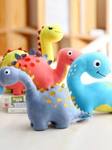 Мека цветна играчка за домашни любимци Динозавър
