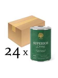 Мокра храна за кучета Essential Superior Living pâté 24 х 400g