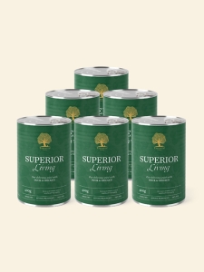 Мокра храна за кучета Essential Superior Living pâté 6 х 400g