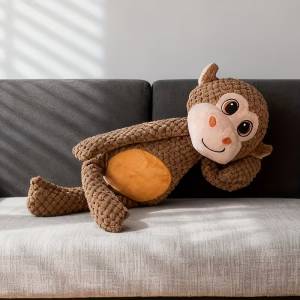 Плюшена играчка за кучета Маймунка с пискун – 39 см