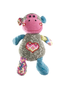 Разноцветна кучешка играчка Маймунка Patchwork