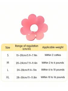 Розова медицинска яка за котки с форма на цвете