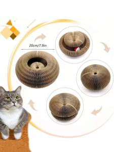 Сгъваема котешка играчка с топче